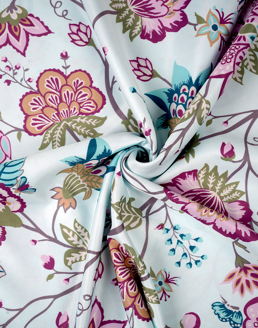Multicolor Floral Bedsheet Set with Pillow Cover
