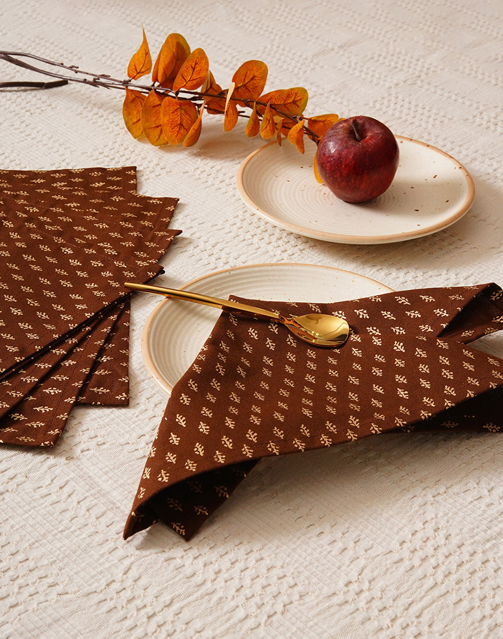 Set Of 6 - 12" Cocktail Napkins For Diwali / Rakhi / Housewarming