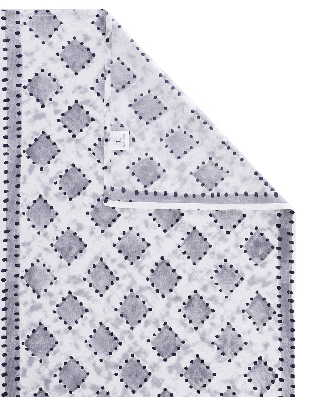 King Size - Geometric Print Cotton Bedsheet Set with 2 Pillow Covers