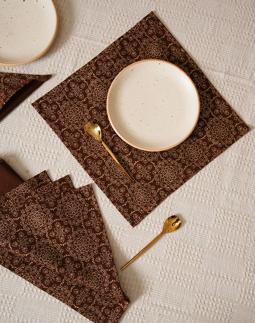 Set Of 6 - 12" Cocktail Napkins For Diwali / Rakhi / Housewarming