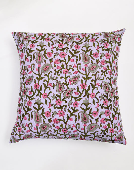 Set Of 5 - Lavendar Cotton Cushion Cover - 16"X16"