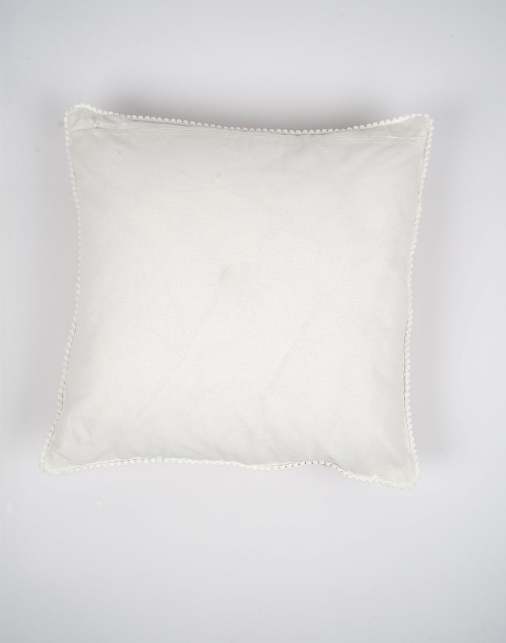 Set Of 2 - Peach Quilted Cotton Cushion Cover - 16"X16"