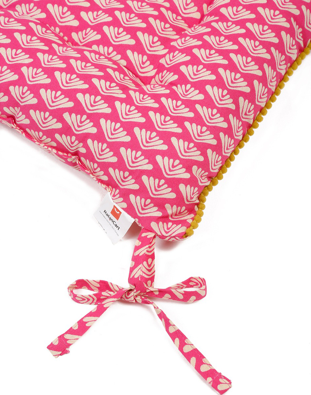 Set of 2- Pink Chairpad/ Floor Cushion