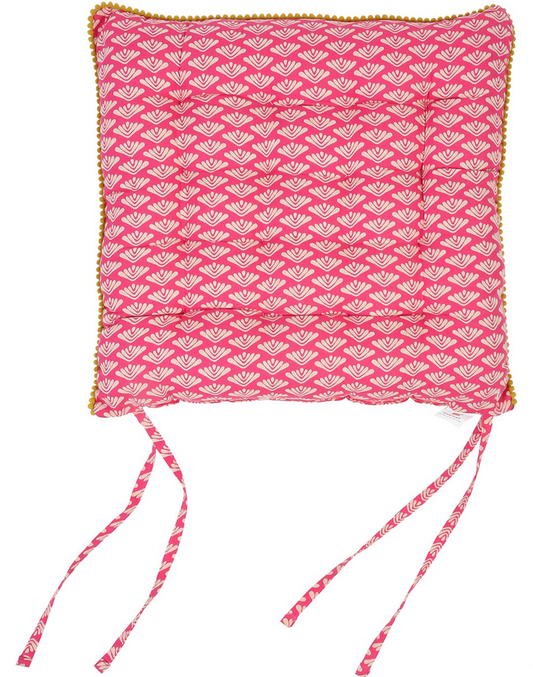 Set of 2- Pink Chairpad/ Floor Cushion