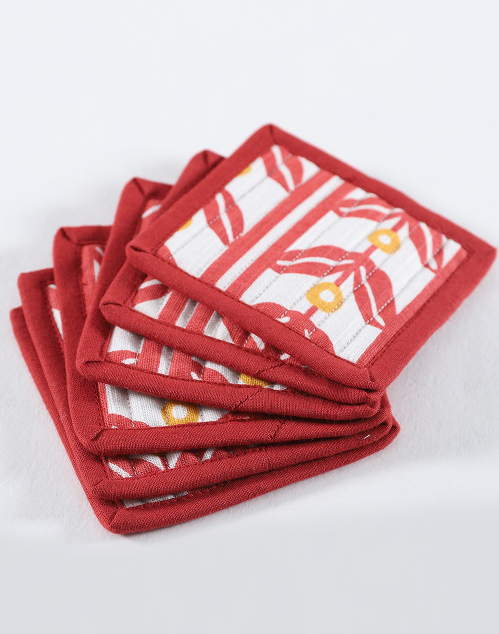 Set of 6 Quilted Coasters