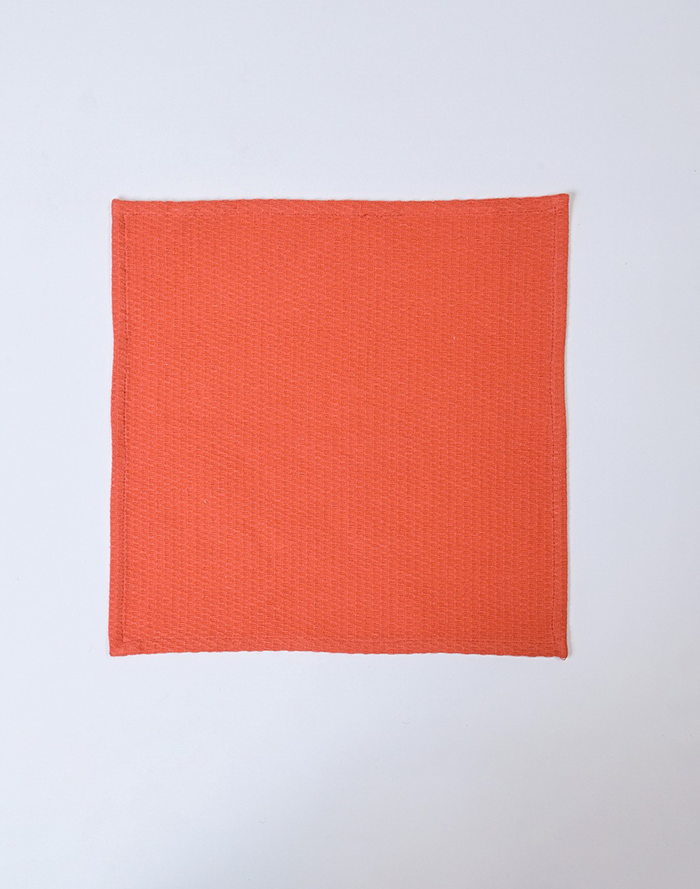 Peach Waffle Face Towel
