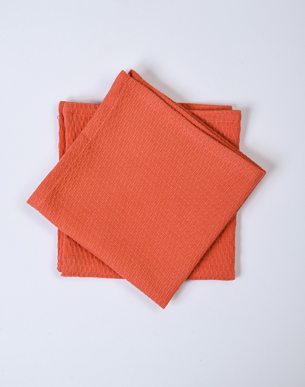 Peach Waffle Face Towel