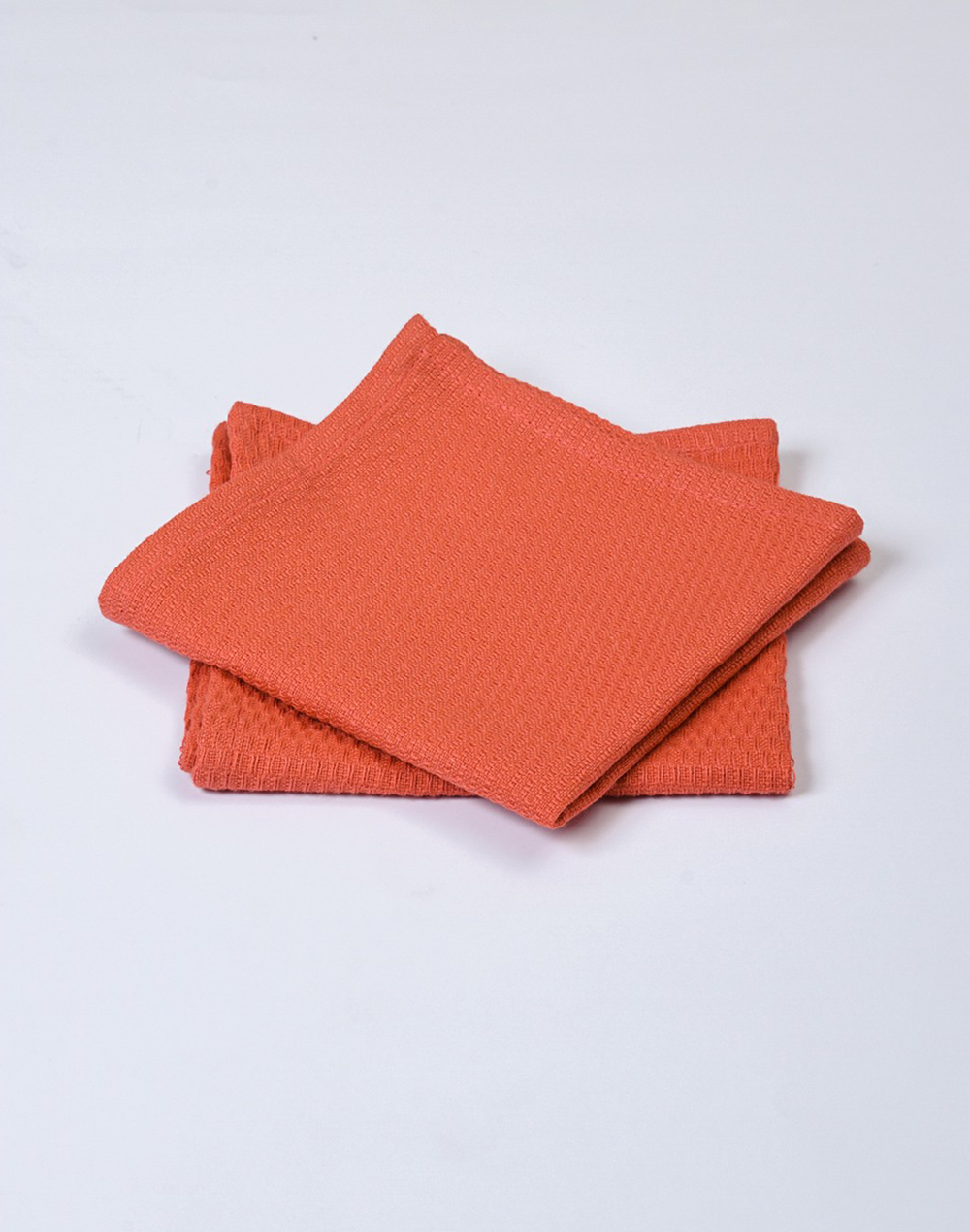 Peach Waffle Face Towel