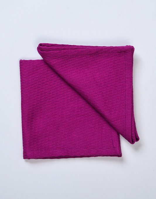 Purple Waffle Face Towel