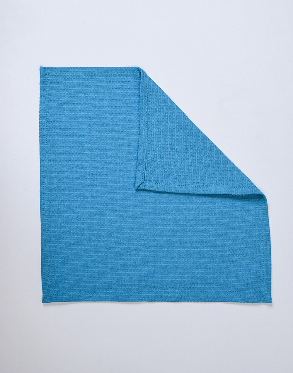 Blue & Yellow Waffle Face Towels