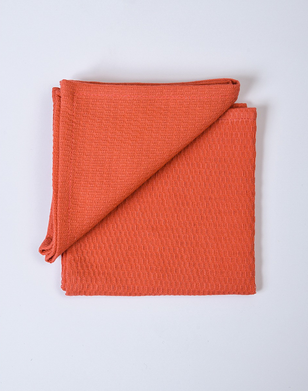 Orange waffle hand towels