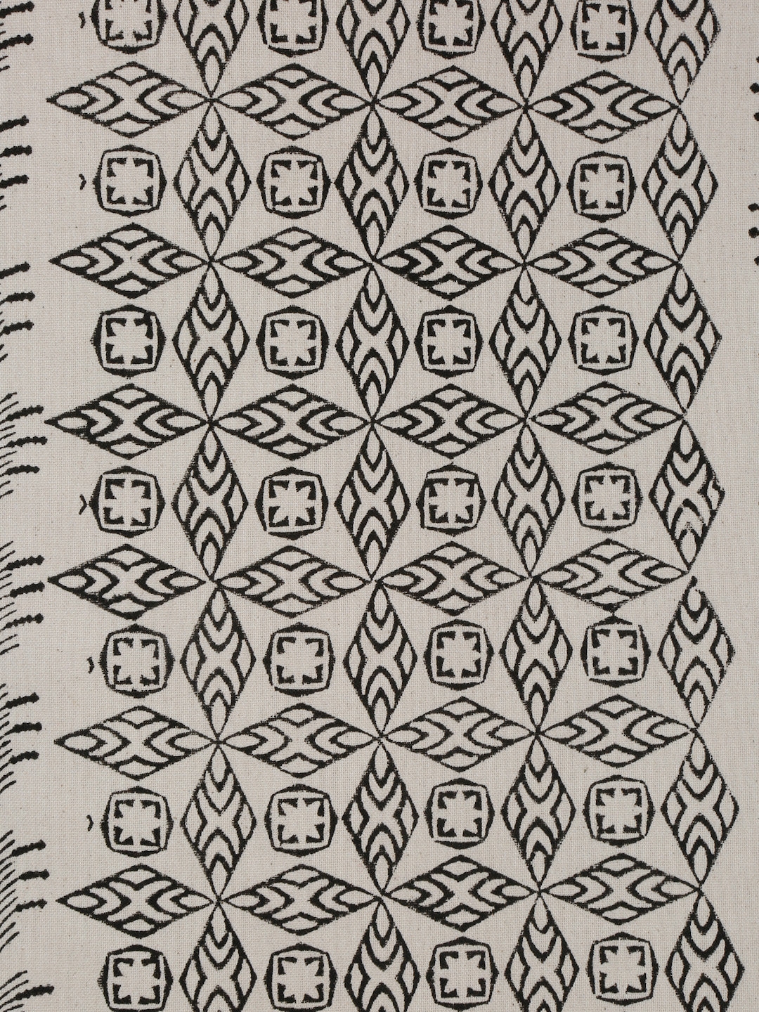 White Printed Center Table Runner