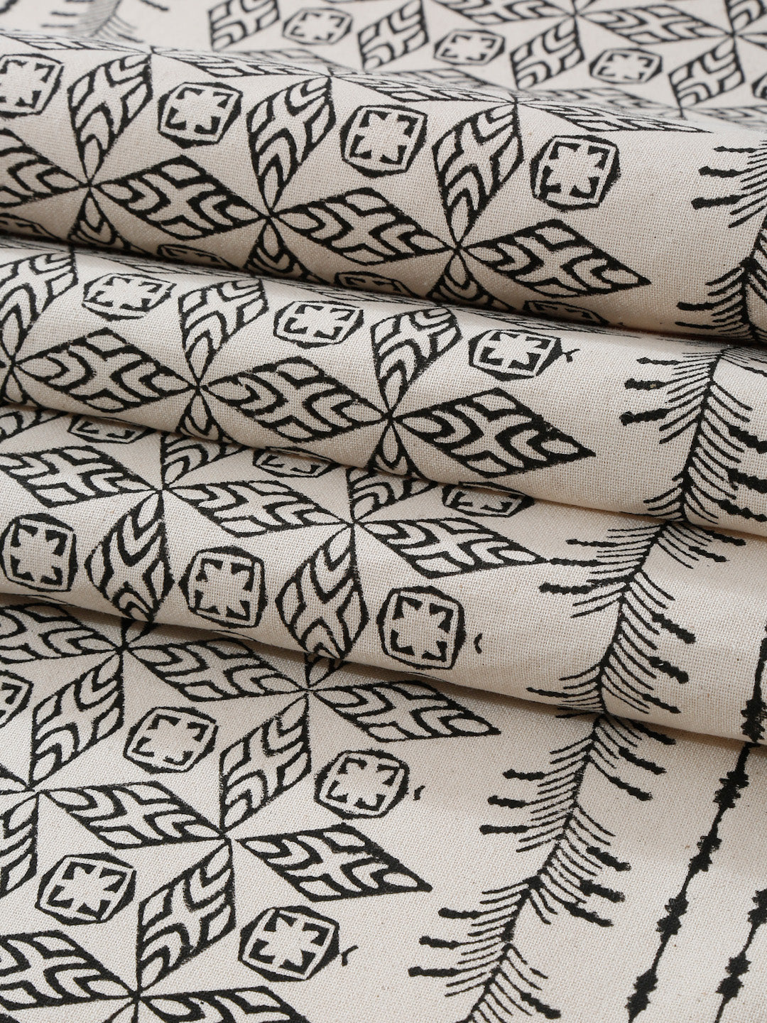 White Printed Center Table Runner