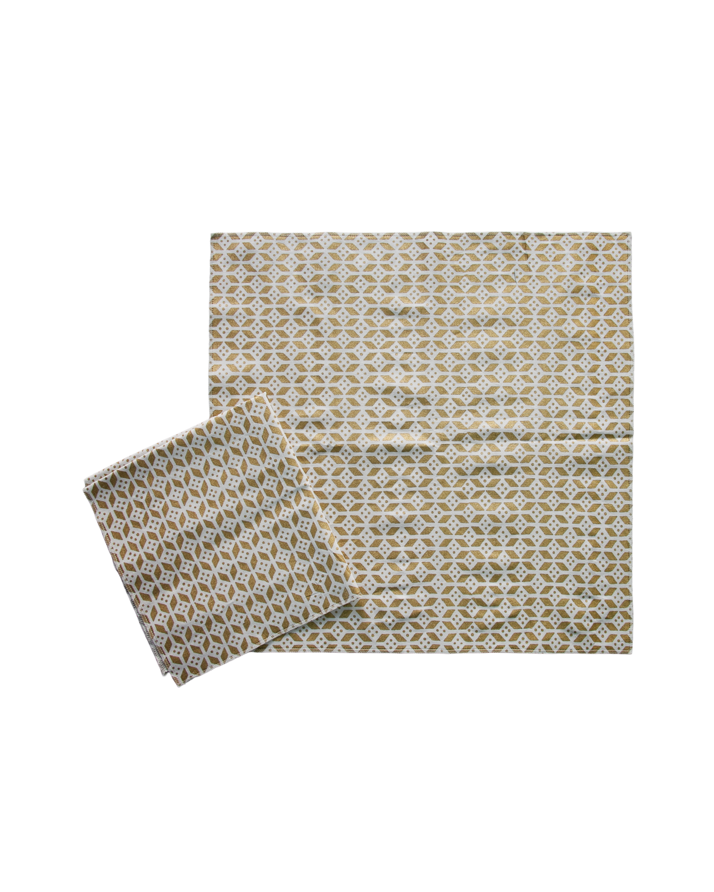 Christmas Fabric Gift Wraps and 3D Charms - Set of 5