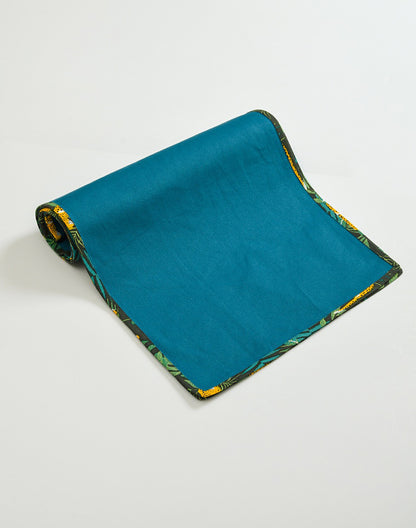 Solid Teal Table Runner - 100% Cotton