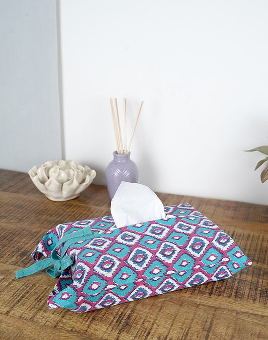 Pink tissue box cover