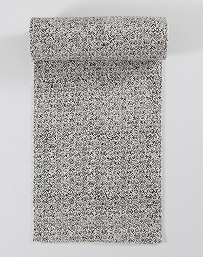 Minimal Floral Printed Table Runner - 100% Cotton