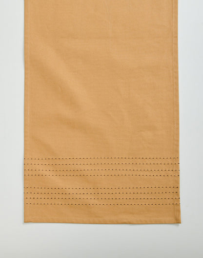 Solid Embroidered Table Runner