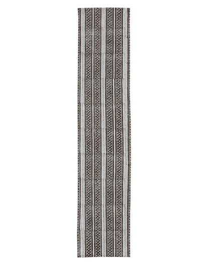 Brown Printed Cotton Table Runner