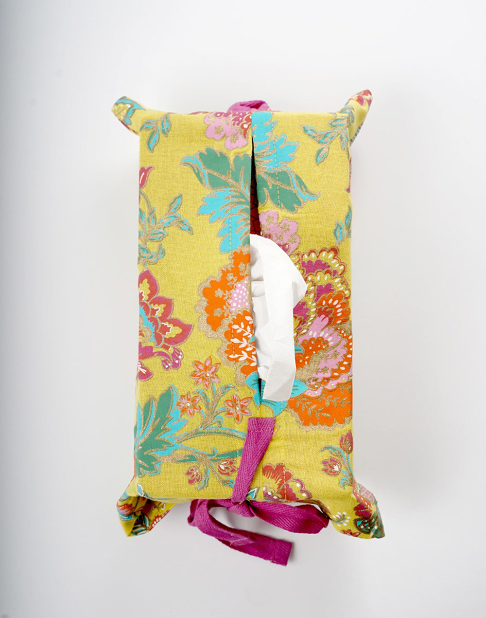 Multicolor tissue box cover
