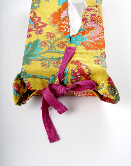 Multicolor tissue box cover