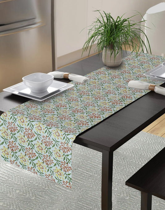 Floral Cotton Dining Table Runner