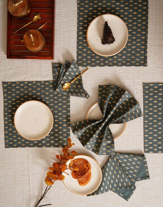 Set Of 6 - 12" Cocktail Napkins For Diwali / Rakhi / Housewarming / Gifting