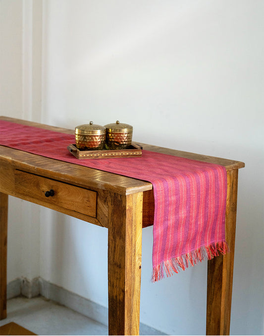 Shades Of Pink Cotton Table Runner