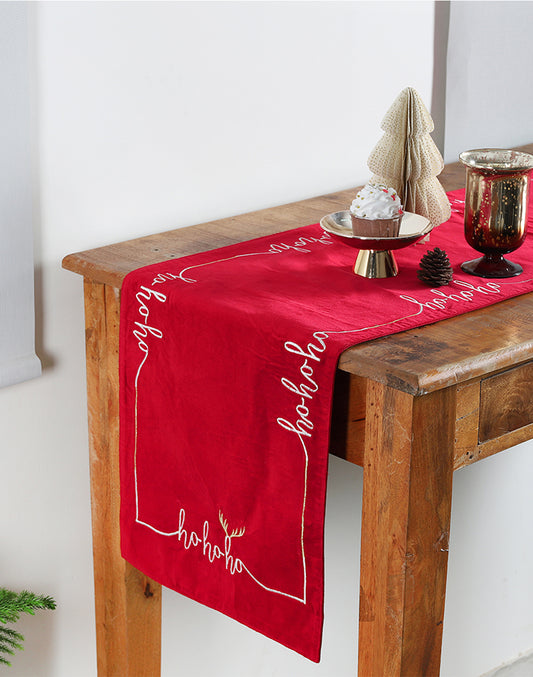 Decorative Christmas Cotton Table Runner