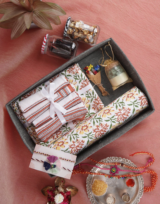 Festive Table Gift Set with Rakhis and Roli Chawal– Rakhi Edition