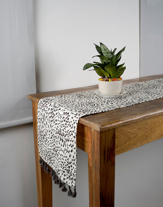Abstract Cotton Table Runner