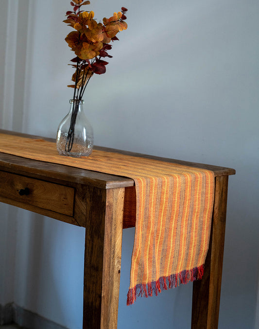 Shades Of Orange Cotton Table Runner