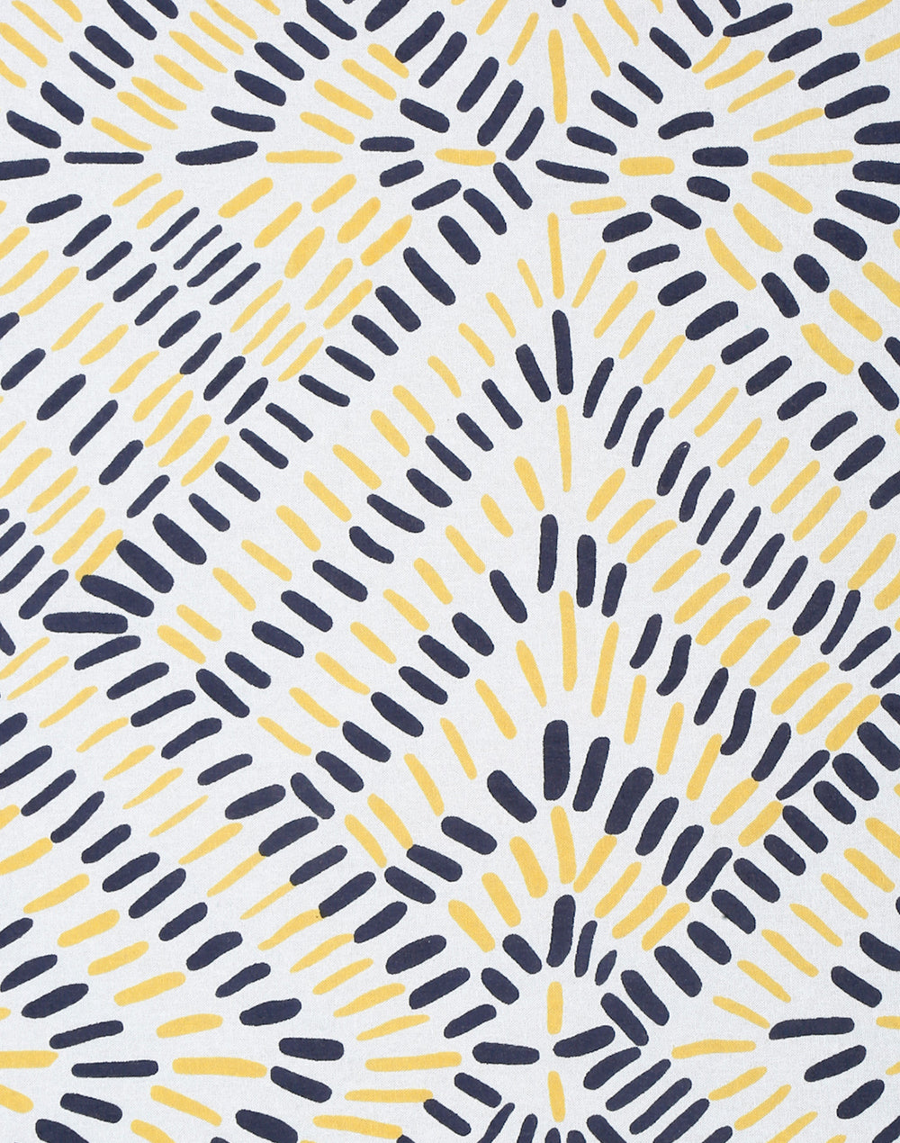 King Size - Yellow Abstract Cotton Besheet Set With 2 Pillow Covers