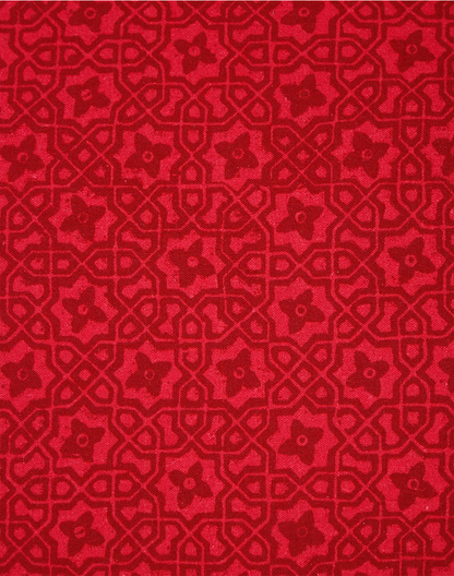 Set Of 2 - Red Solid Velvet Cushion Cover 16"X16"