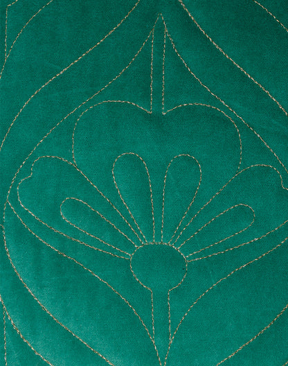 Set Of 2 - Quilted Velvet Cushion Cover 16"X16"