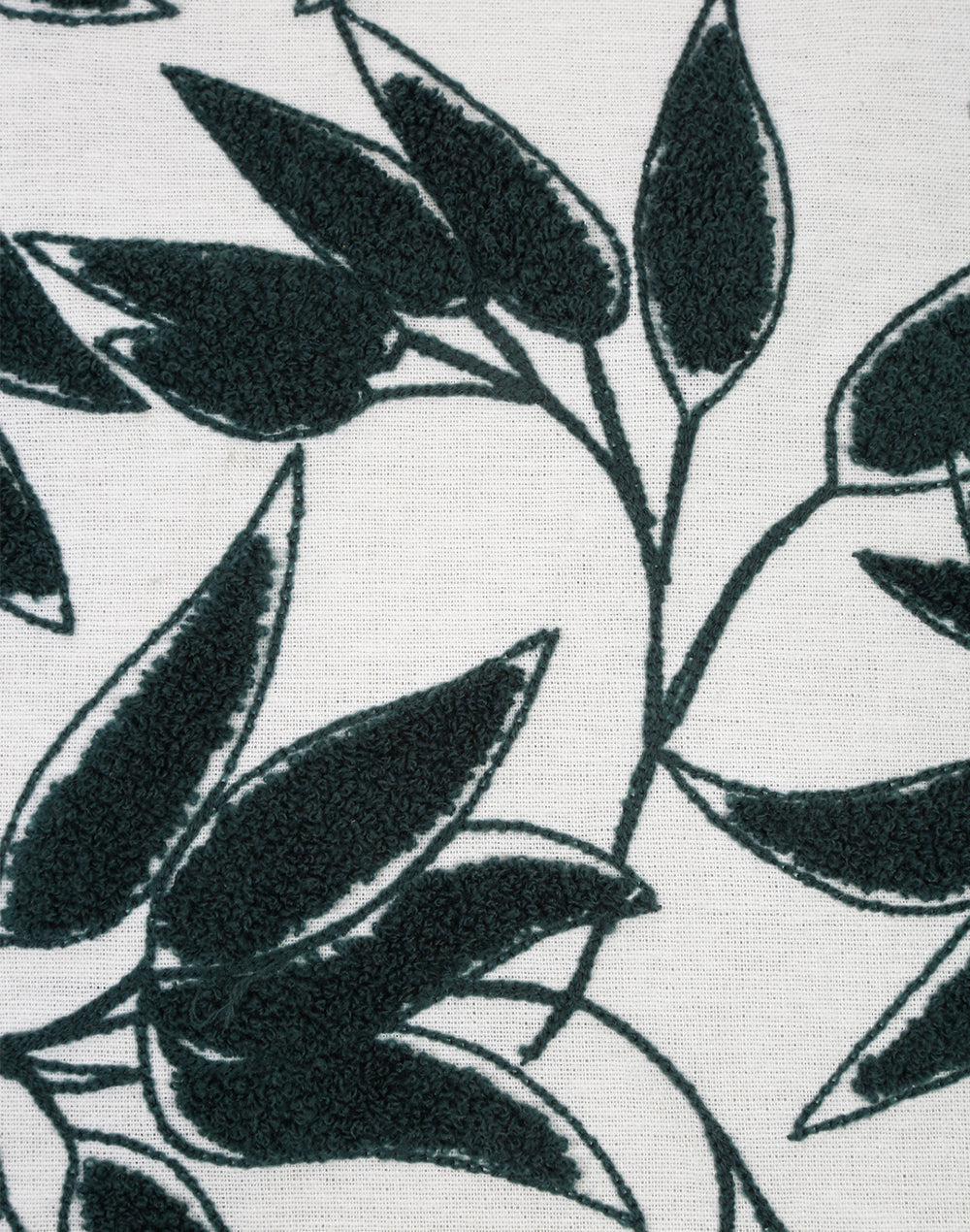 Set Of 2 - Botanical Breeze Embroidered Cushion Cover - 16"X 16"