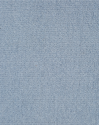Set Of 2 - Solid Blue Terry Cushion Cover With Lace- 18"X 18"
