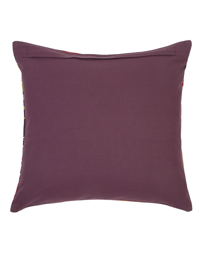 Set Of 2 - Abstarct Print Cotton Cushion Cover - 16"X16"