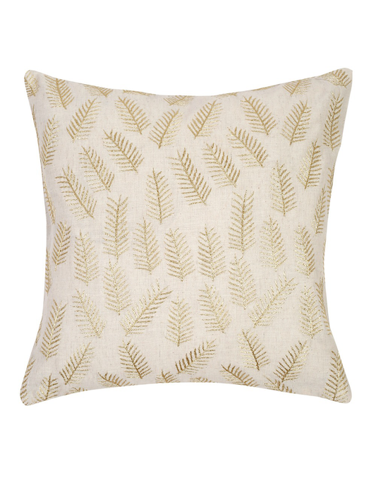 Set Of 2 - Decorative Cotton Covers With Embroidery - 16'X 16"