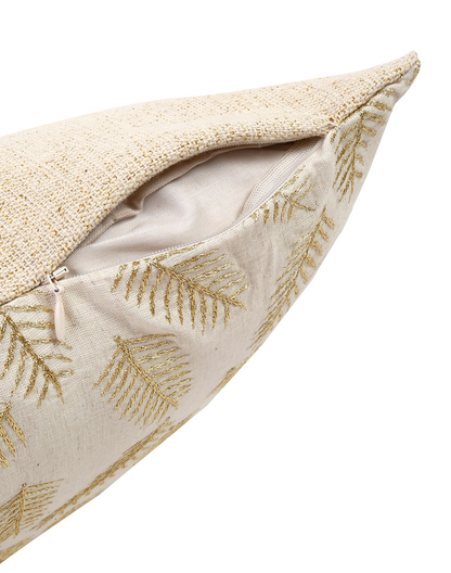 Set Of 2 - Decorative Cotton Covers With Embroidery - 16'X 16"