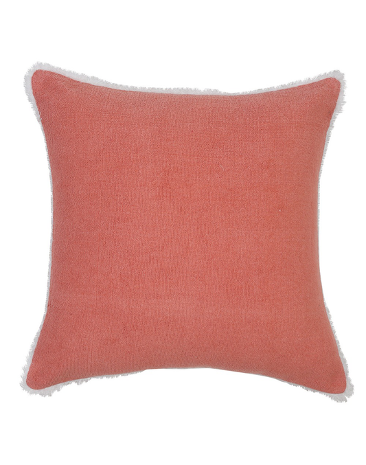 Set Of 2 - Pink Terry Cushion Cover - 18"X18"