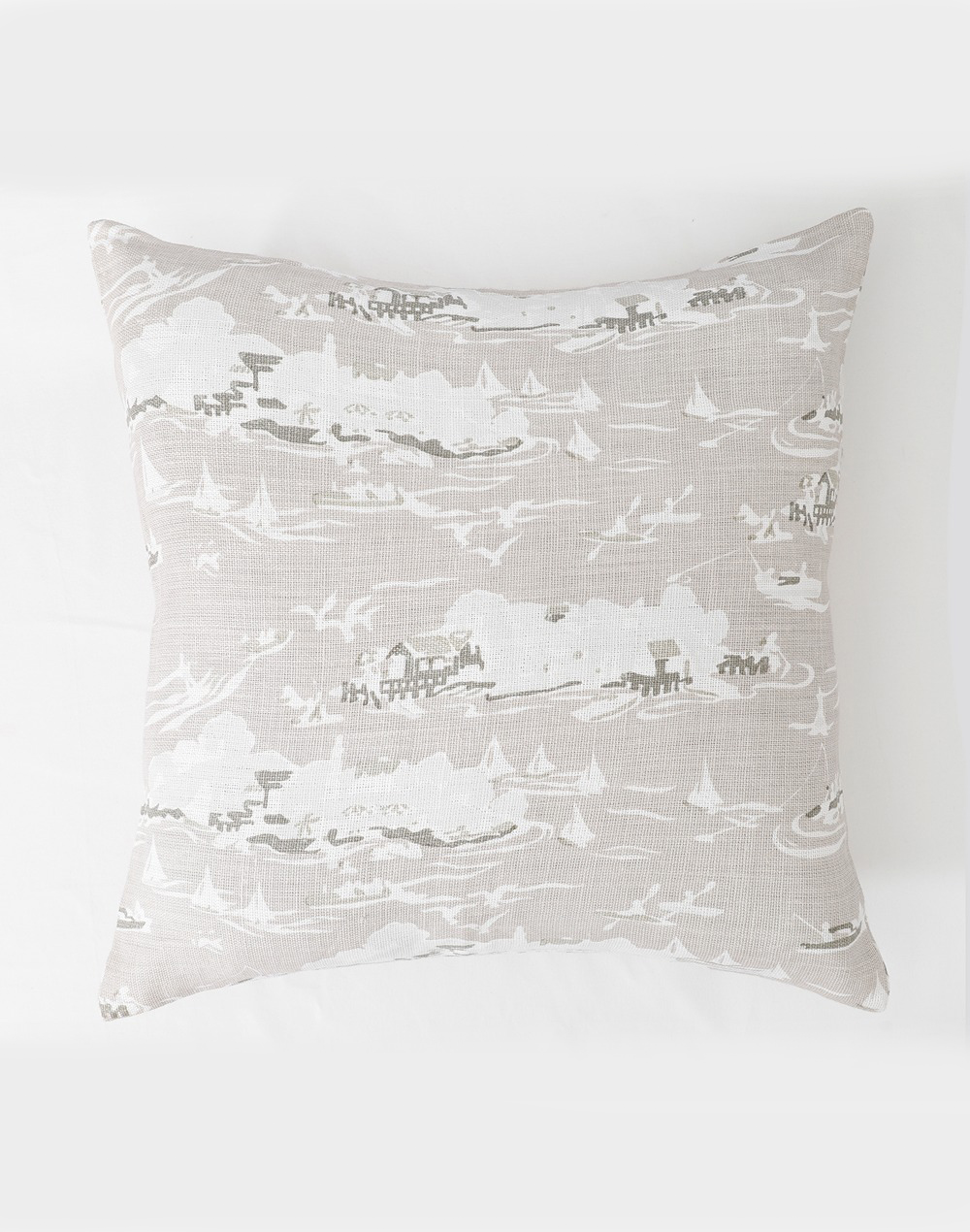 Set Of 2 - Statement Linen Printed Cushion Cover - 26" X 26"