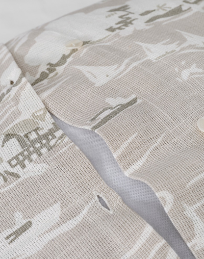 Set Of 2 - Statement Linen Printed Cushion Cover - 26" X 26"
