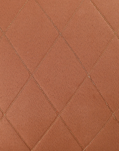 Set Of 2 - Brown Quilted Cushion Cover - 18" X 18"