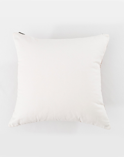 Set Of 2 - Brown Quilted Cushion Cover - 18" X 18"