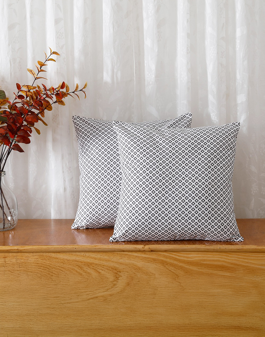 Set Of 2 - Living Room Cotton Cushion Cover