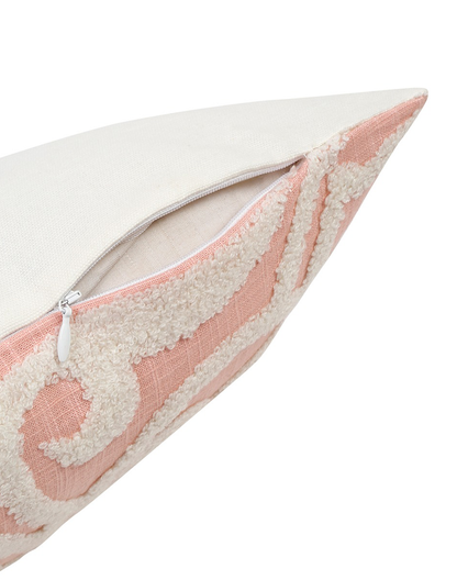 Set of 2 - Embroidered Bloom Statement Cushion Covers - 16"x16"