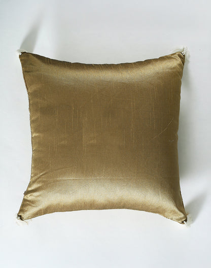Set of 2 - Green Quilted Decorative Sofa Cushion Cover - 16"x16"