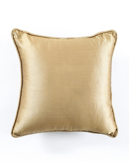 Set of 2 - Pine Gold Print Decorative Cushion Cover - 16"x16"