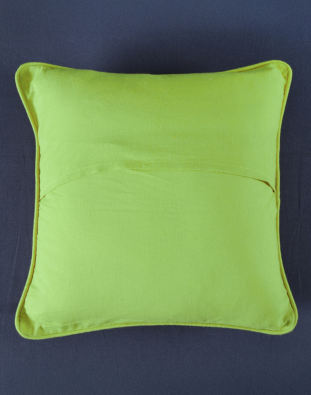 Set of 2 - Green Ikat Embroidery Decorative Cushion Cover - 16"x16"